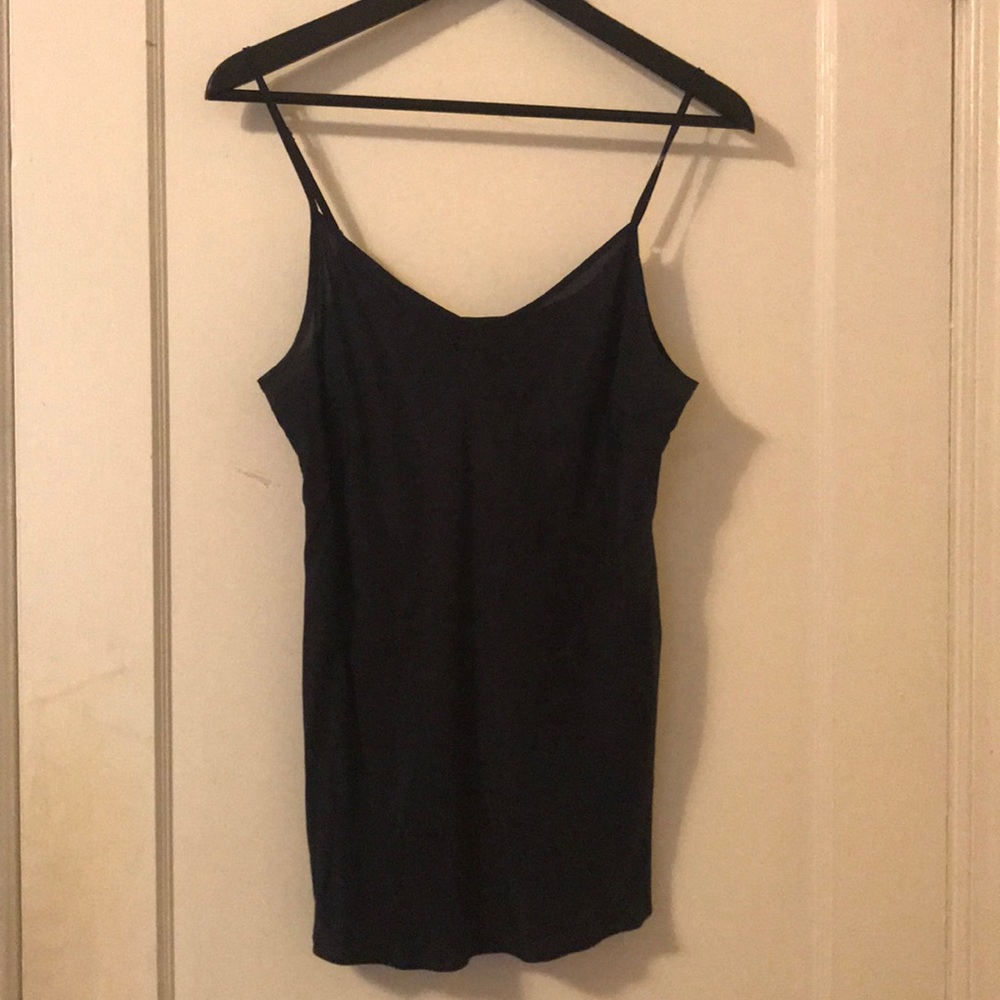 Navy silk camisole